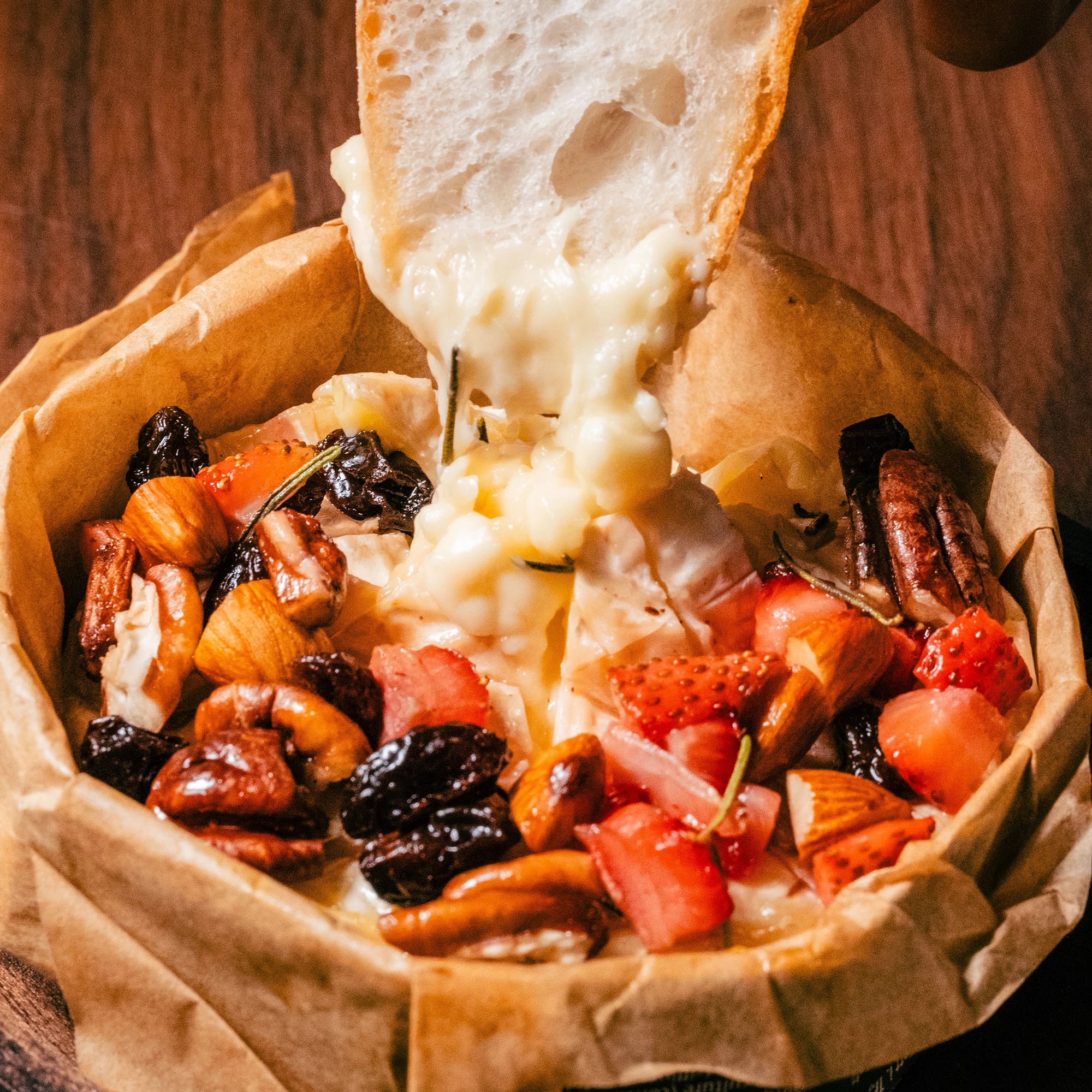 Baked Camembert with Nuts & Berries